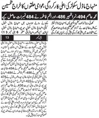 Minhaj-ul-Quran  Print Media CoverageDaily Kashmir Link Page 2 (Kashmir News)